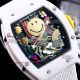 Richard Mille RM 88 Smiley  White Case BLACK Strap Swiss Replica Watch  (5)_th.jpg